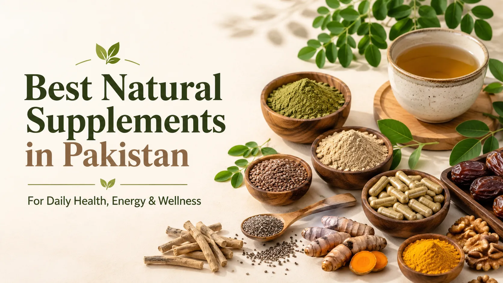 Pure Harvest Organic natural supplements including herbal powders, seeds, dry fruits, and wellness products in Pakistan.